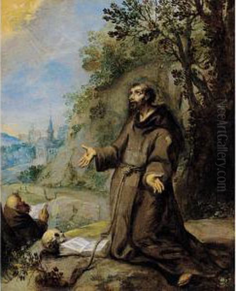 Saint Francis Oil Painting by Jan Soens