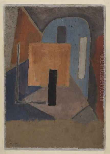 Abstract Design Oil Painting by Roger Fry