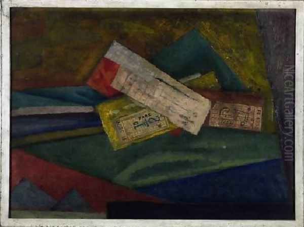 Essay In Abstract Design Oil Painting by Roger Fry