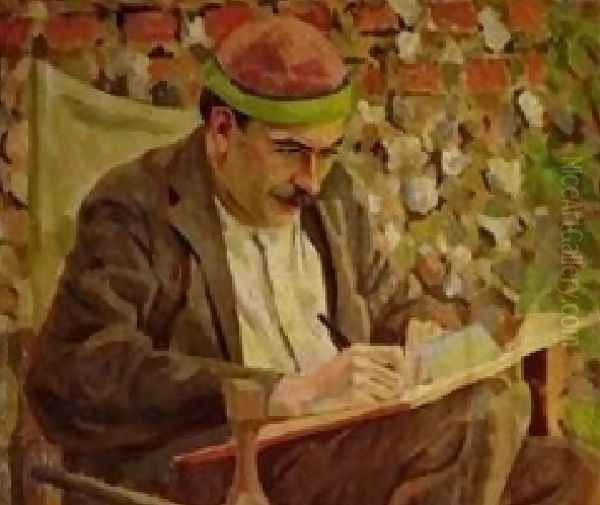 Portrait Of John Maynard Keynes Oil Painting by Roger Fry