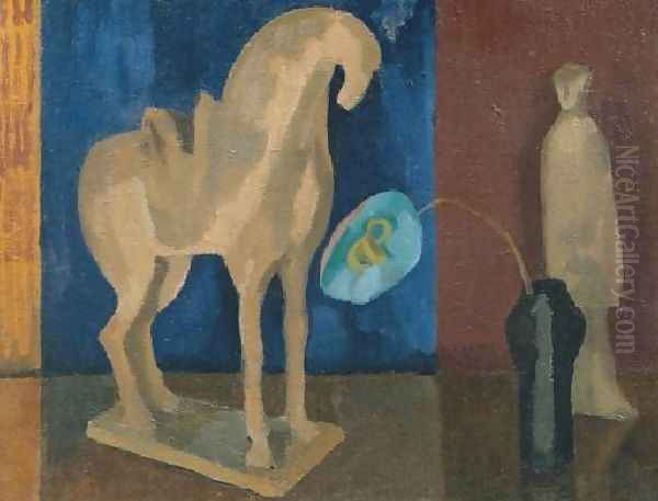 Still Life With Tang Horse Oil Painting by Roger Fry