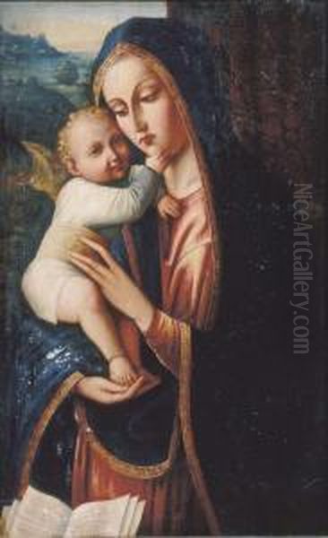 The Madonna And Child Oil Painting by Andrea Solario