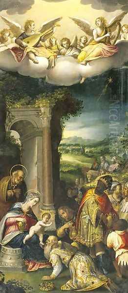 The Adoration of the Magi Oil Painting by Prospero Fontana