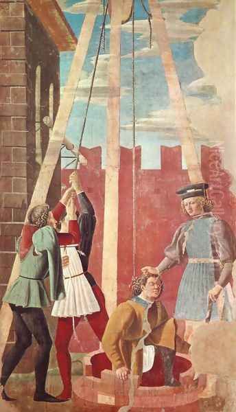 Torture of the Jew c. 1455 Oil Painting by Piero della Francesca