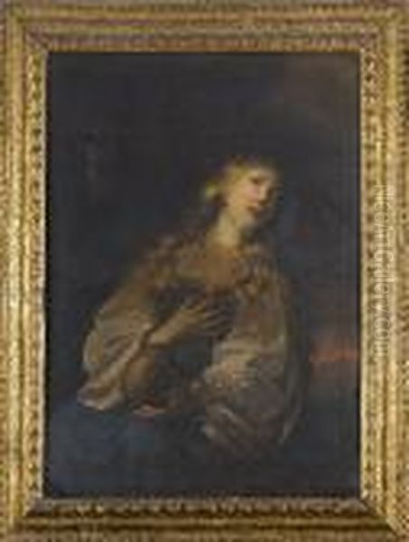 Maria Maddalena Penitente Oil Painting by Giovanni Gioseffo da Sole