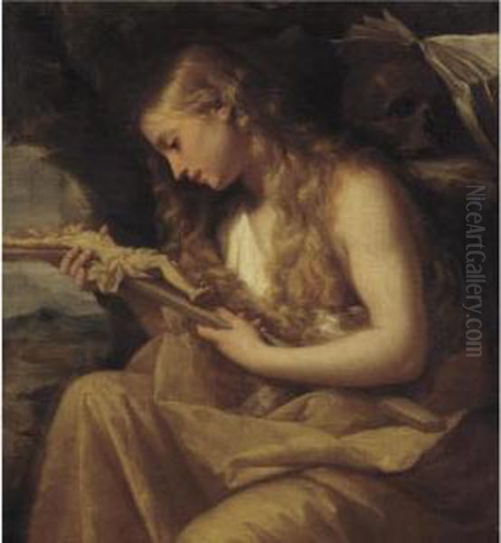 The Penitent Magdalene Oil Painting by Giovanni Gioseffo da Sole