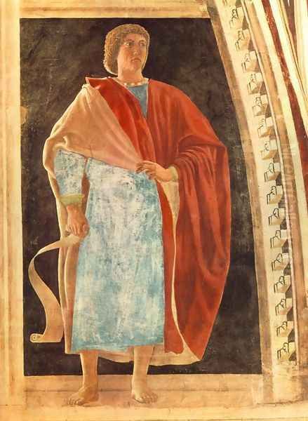 Prophet (2) c. 1452 Oil Painting by Piero della Francesca