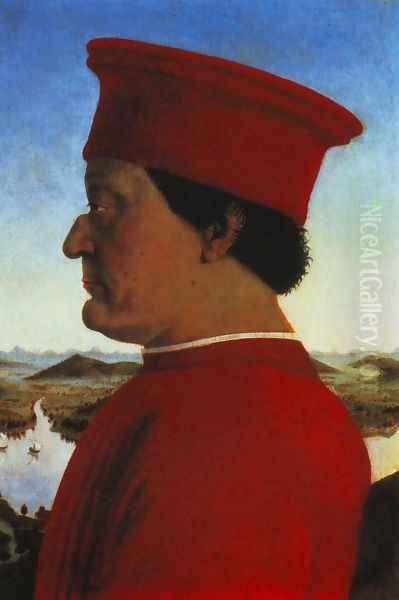 Federigo da Montefeltro, Duke of Urbino Oil Painting by Piero della Francesca