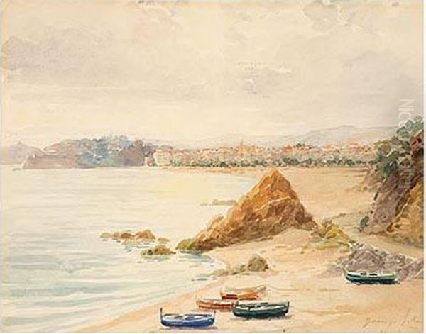 Marina Oil Painting by Domingo I Solergili