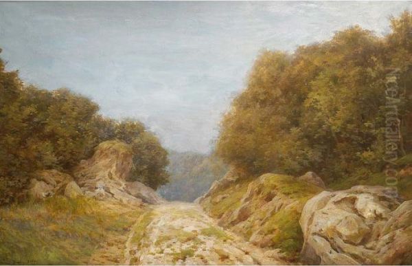 Paisaje Con Camino by Domingo I Solergili