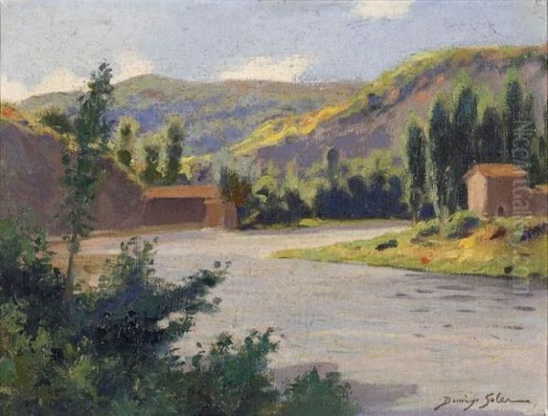 Paisaje Fluvial. by Domingo I Solergili