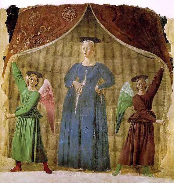 Madonna del parto 1467 Oil Painting by Piero della Francesca