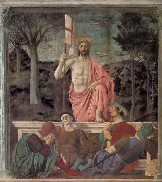 Resurrection 1463-65 Oil Painting by Piero della Francesca