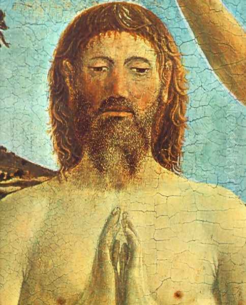 Baptism of Christ (detail-2) 1448-50 Oil Painting by Piero della Francesca