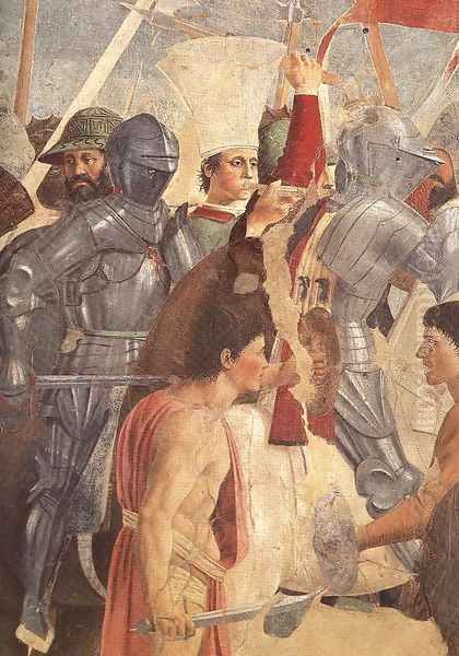 Battle between Heraclius and Chosroes (detail-3) c. 1460 Oil Painting by Piero della Francesca