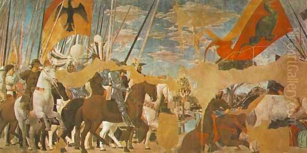 Battle between Constantine and Maxentius Oil Painting by Piero della Francesca