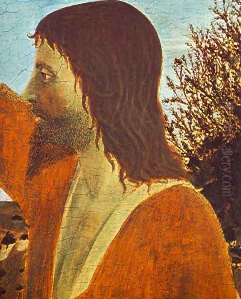 Baptism of Christ (detail-1) 1448-50 Oil Painting by Piero della Francesca