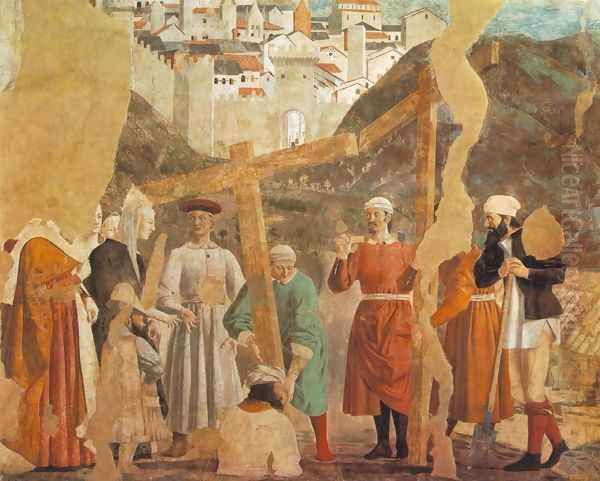 Discovery of the True Cross (detail-1) c. 1460 Oil Painting by Piero della Francesca