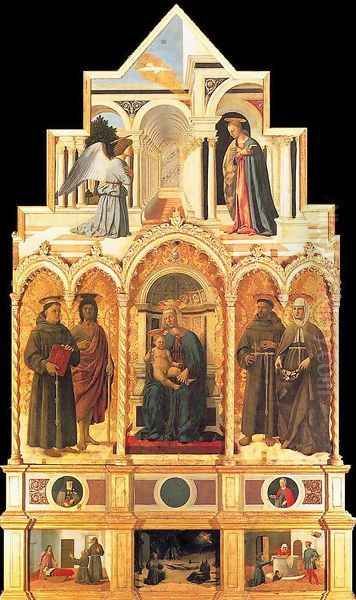 Polyptych of St Anthony 1460-70 Oil Painting by Piero della Francesca