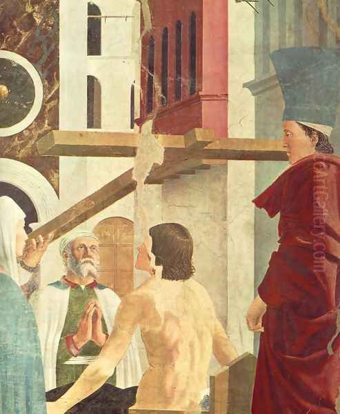 Proof of the True Cross (detail-2) c. 1460 Oil Painting by Piero della Francesca