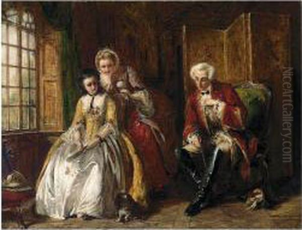 The Bashful Lover Oil Painting by Abraham Solomon