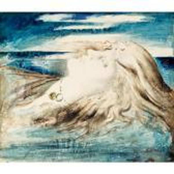 Ophelia Oil Painting by Simeon Solomon