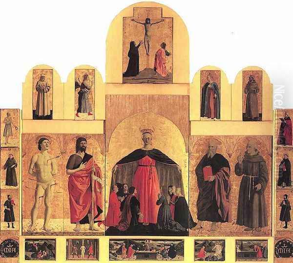 Polyptych of the Misericordia 1445-1462 Oil Painting by Piero della Francesca