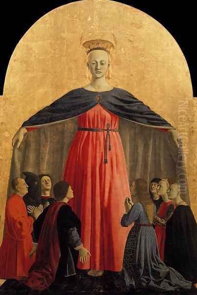 Polyptych of the Misericordia (detail-1) 1460-62 Oil Painting by Piero della Francesca