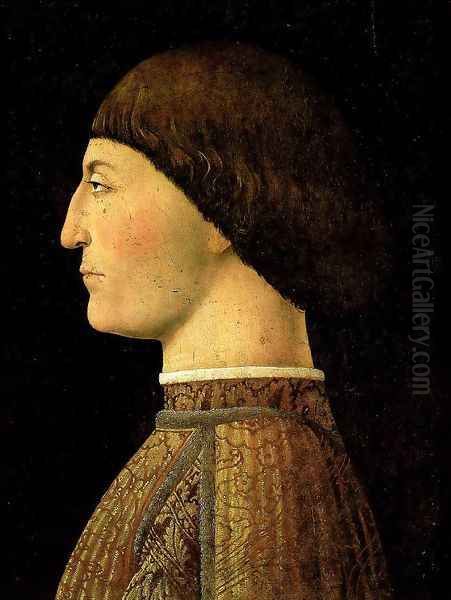 Sigismondo Pandolfo Malatesta 1451 Oil Painting by Piero della Francesca