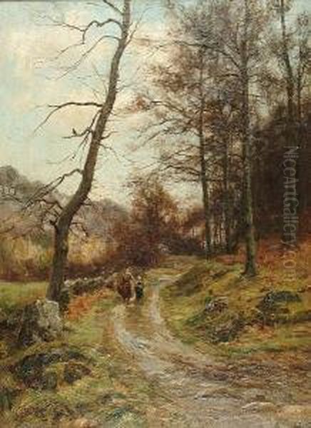 Path Through Woods Oil Painting by Richard Gay Somerset