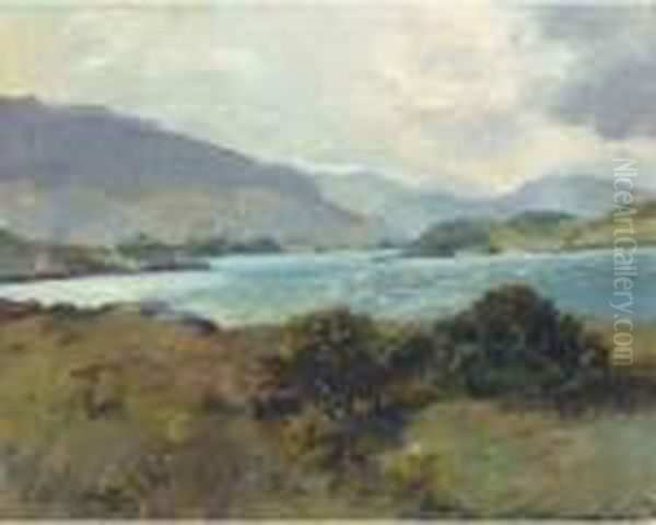 Upper Lake, Killarney Oil Painting by Edith Oenone Somerville