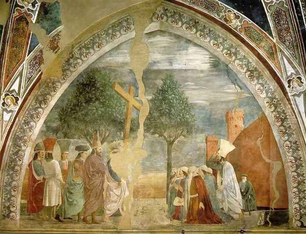 Exaltation of the Cross c. 1466 Oil Painting by Piero della Francesca