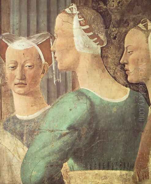 Meeting of Solomon and the Queen of Sheba (detail-2) c. 1452 Oil Painting by Piero della Francesca