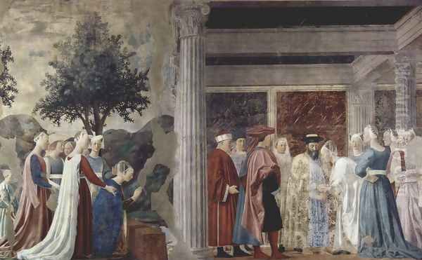 Adoration of the Holy Wood Oil Painting by Piero della Francesca