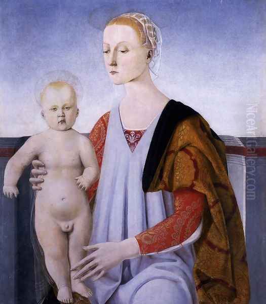 Virgin and Child Oil Painting by Piero della Francesca