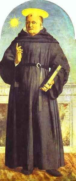 St. Nicholas of Tolentino Oil Painting by Piero della Francesca