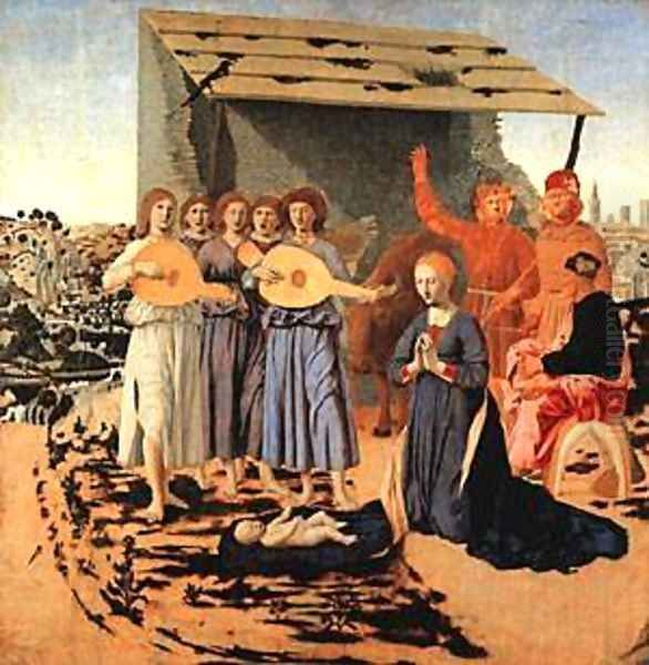 Nativity 1470 Oil Painting by Piero della Francesca