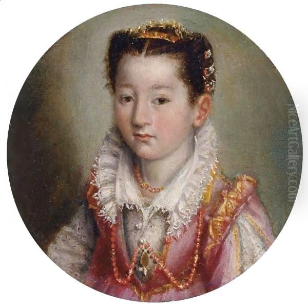 Portrait of a Girl 1580-83 Oil Painting by Lavinia Fontana