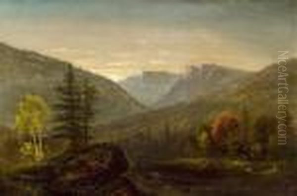 Pinkham Notch, New Hampshire Oil Painting by William Louis Sonntag