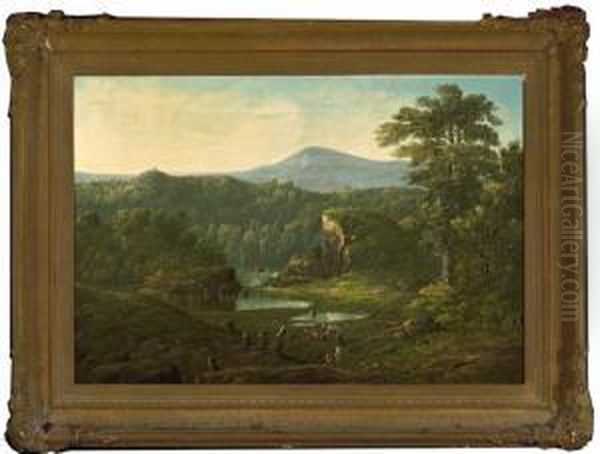 A View Near Cincinnati Oil Painting by William Louis Sonntag