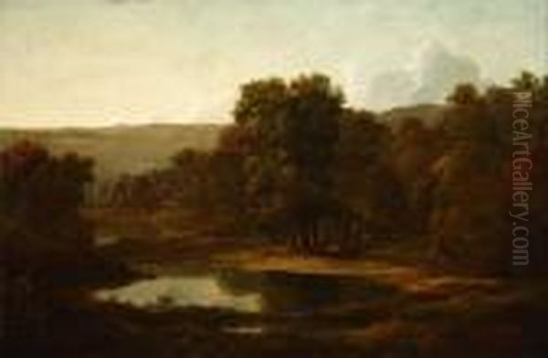 River Oil Painting by William Louis Sonntag