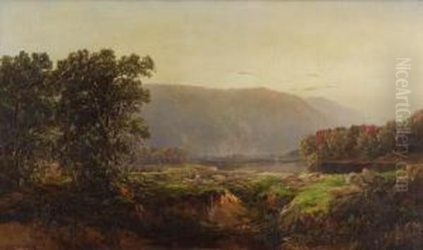 View Of The White Mountains Oil Painting by William Louis Sonntag