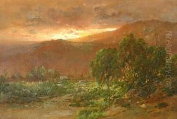 In The Catskills Oil Painting by William Louis Sonntag