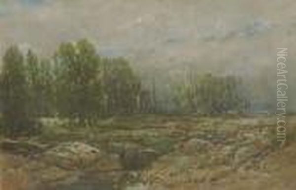 Landscape With Brook Oil Painting by William Louis Sonntag