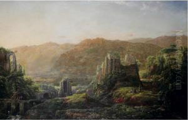 Arcadian Landscape Oil Painting by William Louis Sonntag