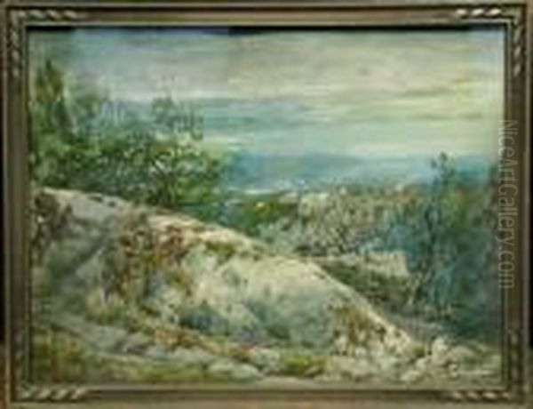 Wooded Overlook Oil Painting by William Louis Sonntag