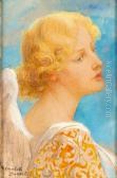 L'ange Oil Painting by Elisabeth Sonrel