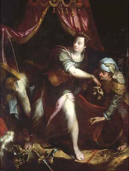 Judith and Holofernes Oil Painting by Lavinia Fontana