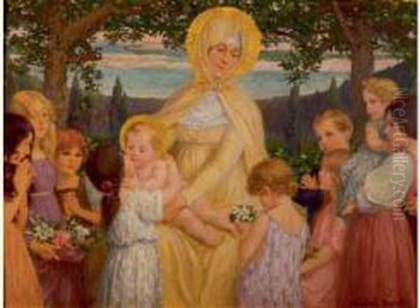 Vierge A L'enfant by Elisabeth Sonrel