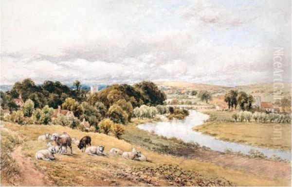 Landscape With River Oil Painting by Thomas James Soper